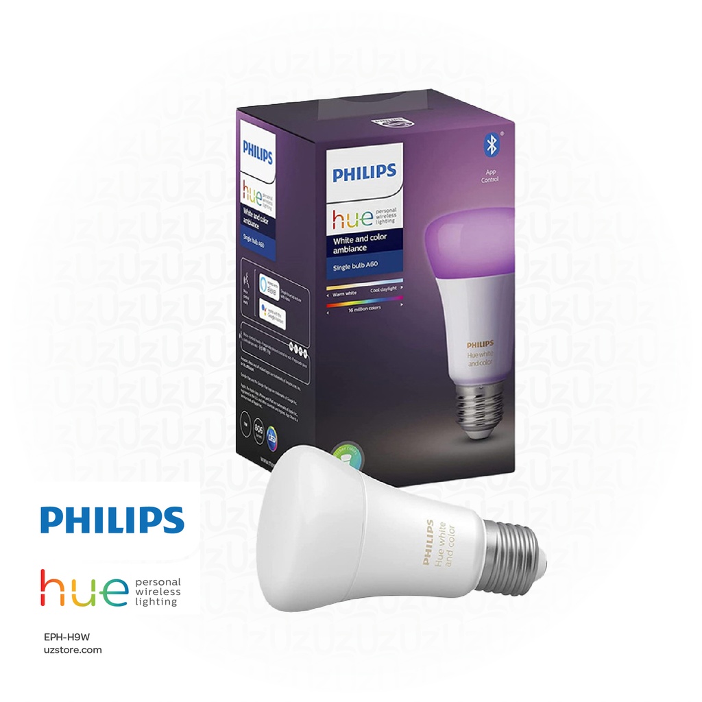 PHILIPS Hue LED Smart Bulb WCA A60 E27 9W , 929002216818 | UZ Store